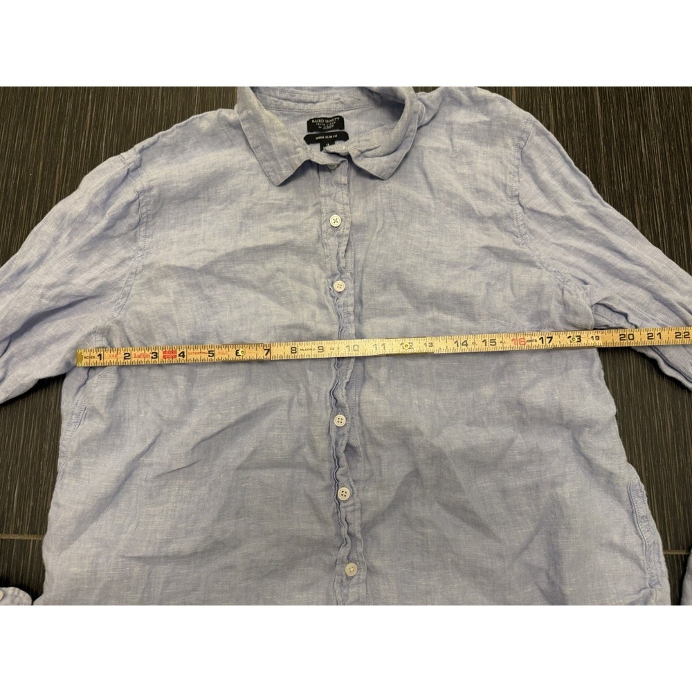 J. Crew Women Wren Slim Button Down Shirt Sz S Baird McNutt 100% Irish Linen - Picture 5 of 7